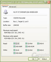 InfraRecorder – Device Properties