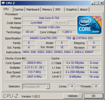 Core i5-750 mit Turbo für vier Kerne