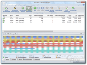 Startseite von O&O Defrag 12