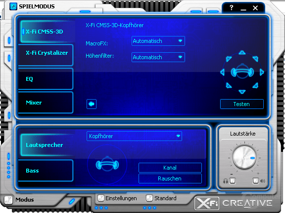 X-Fi CMSS-3D-Kopfhörer