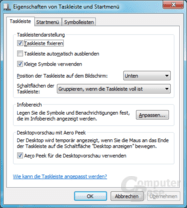 Taskleisten-Einstellungen