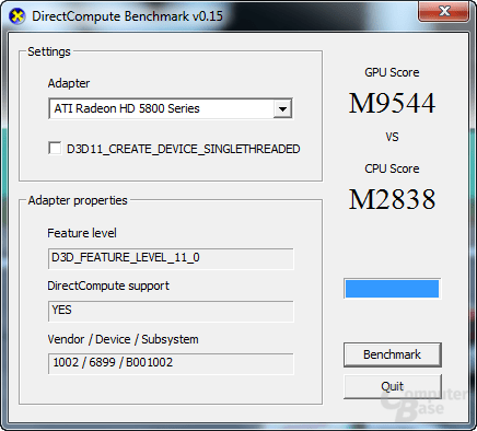 Intel Core 2 X6800 und ATi Radeon HD 5850