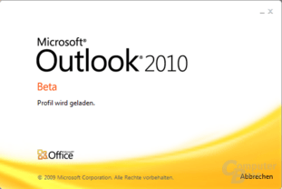 Outlook 2010 – Startlogo