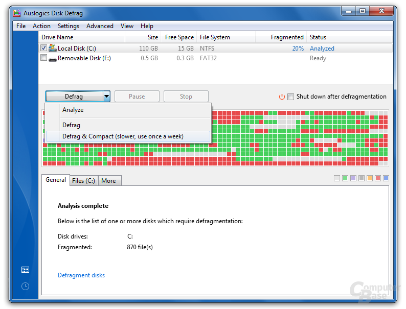 Defrag & Optimize