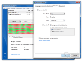Scheduled defragmentation