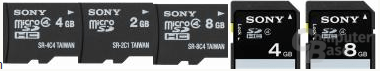 Sony mit eigenen SD-Speicherkarten
