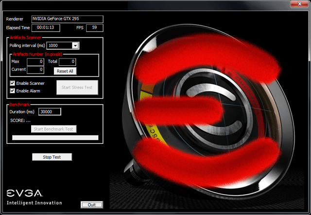 Benchtool von EVGA