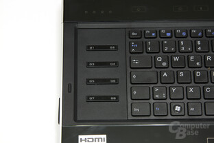 XMG8 Zusatztasten