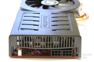 Radeon HD 5850 PCS+ von hinten Radeon HD 5850 PCS+ von hinten