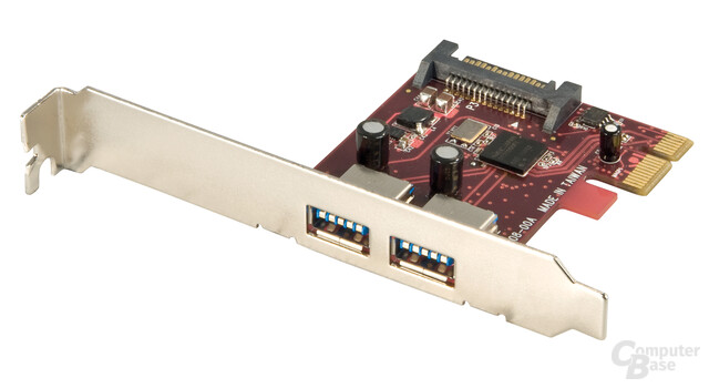 Lindy USB 3.0 Karte, 2 Port, PCIe