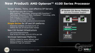 AMD Opteron 4100 Series AMD Opteron 4100 Series