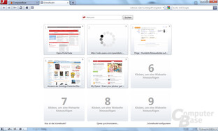 Opera 10.5 – Schnellwahl