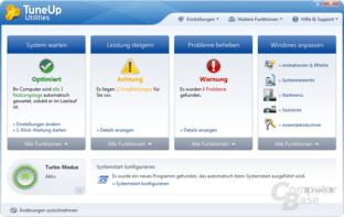 TuneUp Startoberfläche