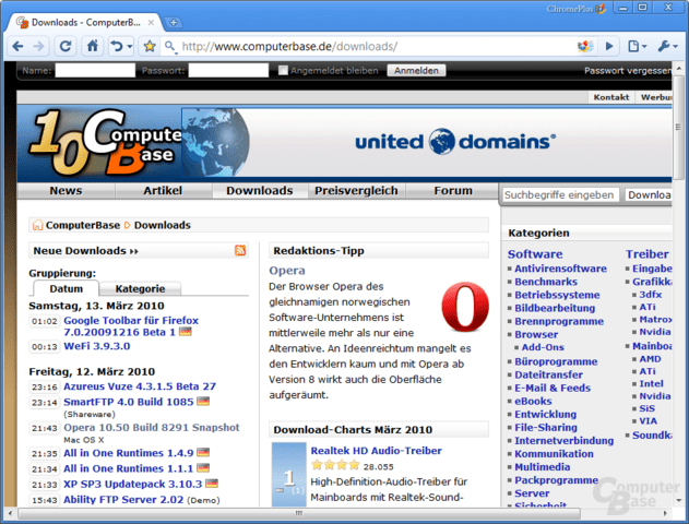 ChromePlus Funktionen