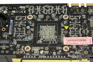 GeForce GTX 470 GPU-Rückseite GeForce GTX 470 GPU-Rückseite