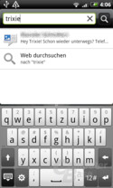 Suche nach SMS-Inhalten in Android 2.1