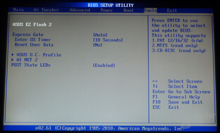 Asus M4A89GTD Pro/USB3 – BIOS