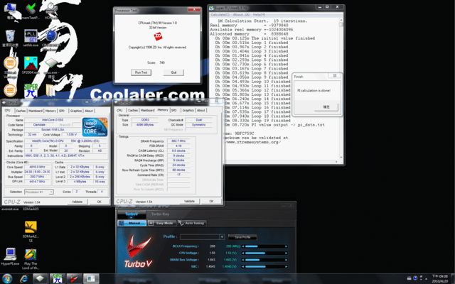 Intel Core i3-550 bei 4,8 GHz