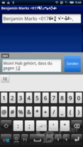 Zahlen und Bindestrich in zweiter Tastatur-Ebene