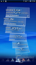 Facebook-Stream in TimeScape Facebook-Stream in TimeScape