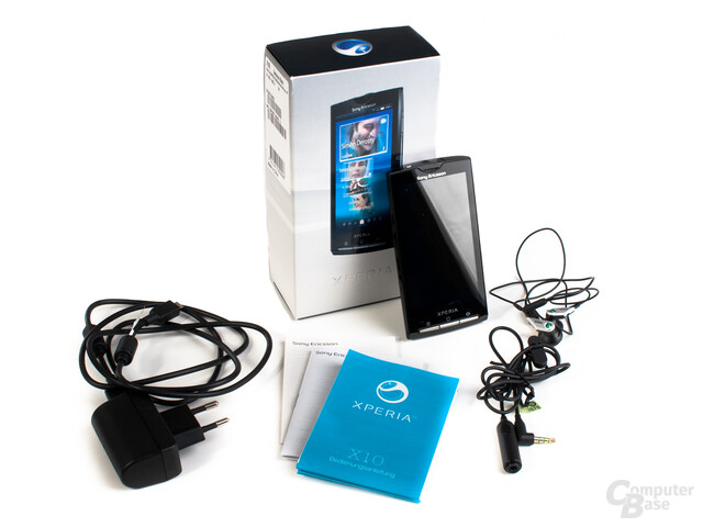 Lieferumfang des Xperia X10