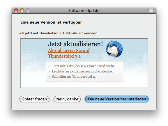 Mozilla Thunderbird 3.1