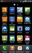 Samsung Touchwiz: App-Menü