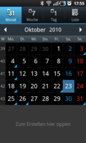Samsung Touchwiz: Kalender