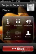 iOS 4.1: Während des Anrufs