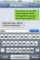 iOS 4.1: SMS-App