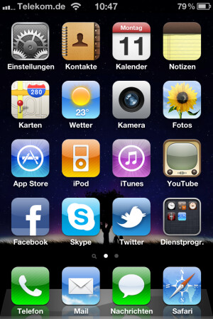 iOS 4.1: Home-Screen