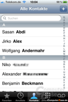 iOS 4.1: Adressbuch