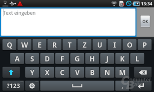 Samsung Galaxy S: Samsung-Tastatur
