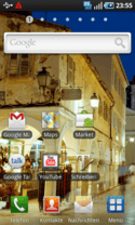 Samsung Galaxy S: Home-Screen 1 Samsung Galaxy S: Home-Screen 1