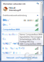 Samsung Galaxy S: WiFi-Tethering (Windows) Samsung Galaxy S: WiFi-Tethering (Windows)