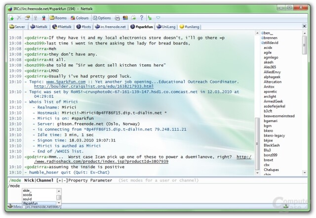 Nettalk – Chatprogramm für das IRC-Protokoll