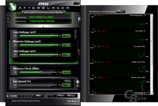 Afterburner auf der GeForce GTX 460 Hawk Afterburner auf der GeForce GTX 460 Hawk