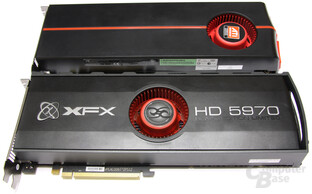XFX HD 5970 Black LE vs Referenzdesign XFX HD 5970 Black LE vs Referenzdesign