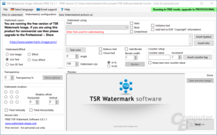 TSR Watermark Image Software