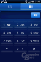 Xperia X8: Zifferntastatur zum Wählen Xperia X8: Zifferntastatur zum Wählen