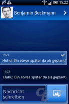 Xperia X8: SMS (an sich selbst) Xperia X8: SMS (an sich selbst)