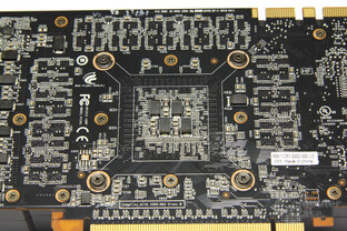 GeForce GTX 580 GPU-Rückseite