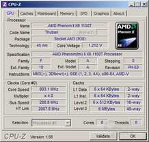 AMD Phenom II X6 1100T Black Edition im Idle