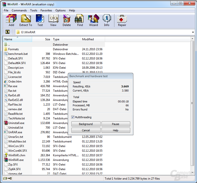 WinRAR 4.0 (integriert)