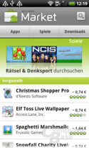 Vorher: Android-Market-Übersicht