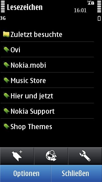 Standard-Browser: Lesezeichen