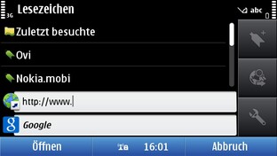 Standard-Browser: Adress-Eingabe