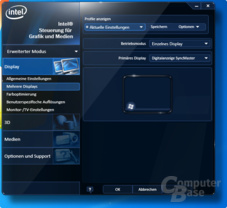 Intel Grafiktreibermenü