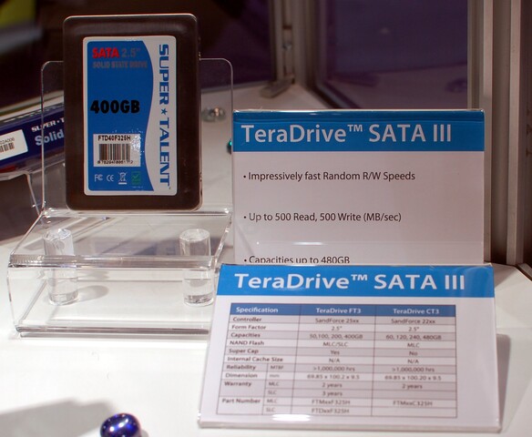 TeraDrive mit neuen SandForce-Controllern