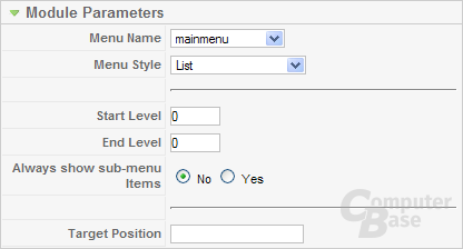 Module Manager Module Types – Module Manager -> New -> Menu
